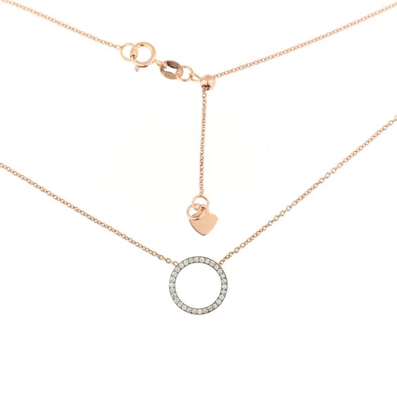 Necklace Cuori & Frecce Woman in Rose Gold Diamante PGCER/B - PGCER/B